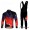 Nalini Pro Team Fahrradbekleidung Radtrikot Satz Langarm und Lange Trägerhose Rot Schwarz Radtrikot Kaufen