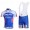 Omega Pharma-Quick Step innergetic Fahrradbekleidung Satz Fahrradtrikot Kurzarm Trikot und Kurz Trägerhose Blau Weiß Radtrikot Kaufen