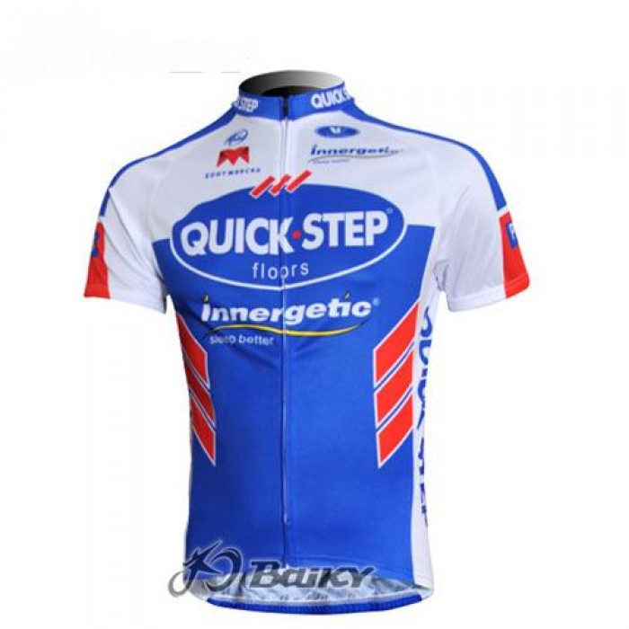 Omega Pharma-Quick Step innergetic Radtrikot Kurzarm Blau Weiß Radtrikot Kaufen