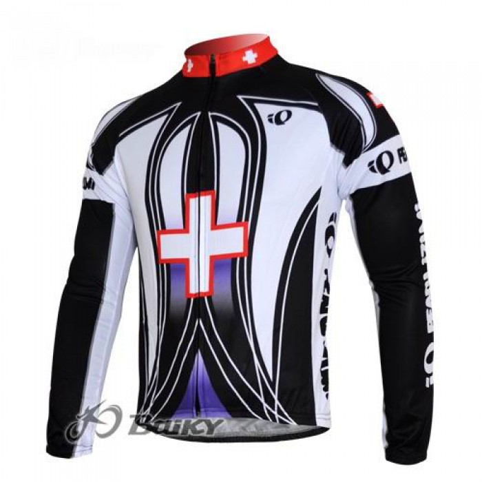 Pearl Izumi Pro Team Fahrradtrikot Langarm Weiß Schwarz Rot Radtrikot Kaufen