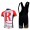 RadioShack Trek Pro Team Fahrradbekleidung Satz Fahrradtrikot Kurzarm Trikot und Kurz Trägerhose Rot Weiß Radtrikot Kaufen