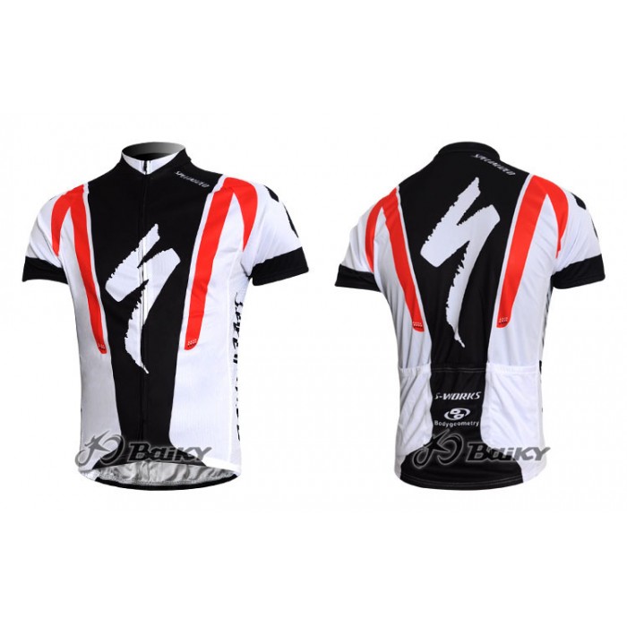 Specialized Pro Team S-Works Radtrikot Kurzarm Weiß Schwarz Rot Radtrikot Kaufen
