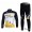 Specialized Livestrong Fahrradbekleidung Radtrikot Satz Langarm und Lange Fahrradhose Weiß Schwarz Gelb Radtrikot Kaufen