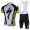 2013 Specialized Fahrradbekleidung Satz Fahrradtrikot Kurzarm Trikot und Kurz Trägerhose Weiß Schwarz Gelb Radtrikot Kaufen