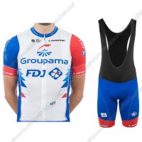 Profiteams Groupama Fdj 2021 Radbekleidung Satz Trikot Kurzarm+Trägerhosen Set Outlet zwa Radtrikot Kaufen