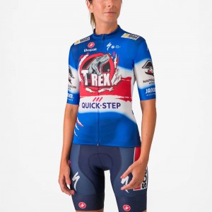 Damen Castelli Soudal Quick-Step 2024 Competizione 3 frau trikot-La Vuelta Radtrikot Kaufen