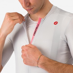 Herren Trofeo Giro d'Italia 2024 Trikot-Silbergrau Radtrikot Kaufen