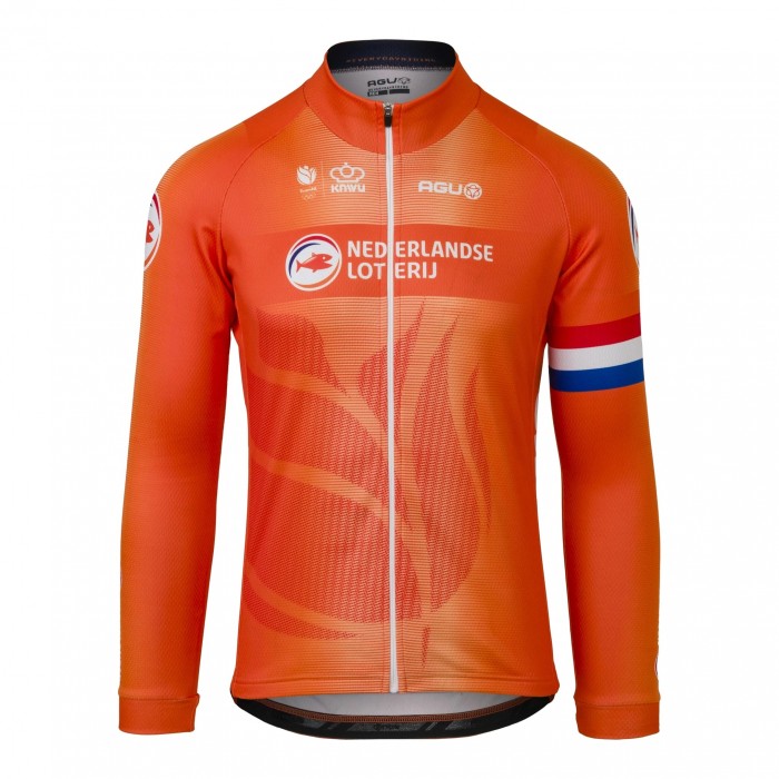 Herren Hollandisch Nationalen Agu langarmtrikot 2024 Radtrikot Kaufen