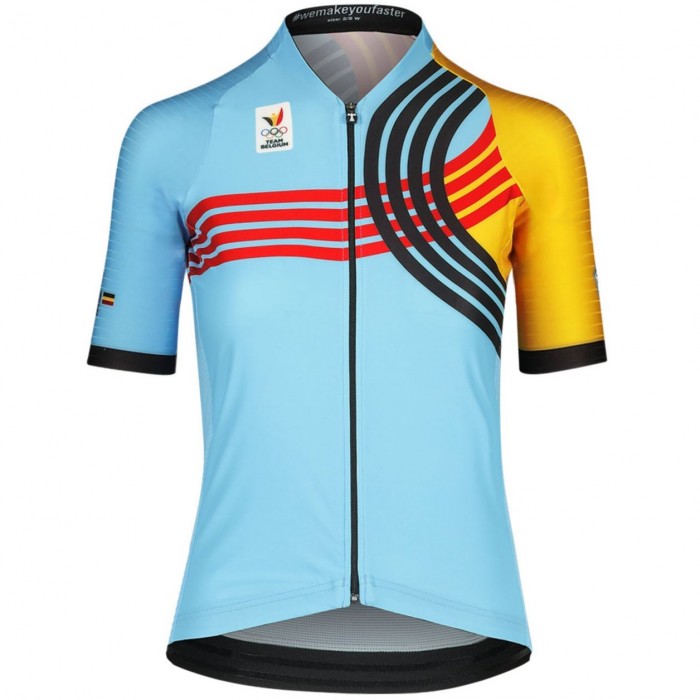 Damen Belgischen Nationalen frau trikot-Paris 2024 Radtrikot Kaufen