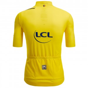 Herren Gelbes Trikot Tour de France 2024 Fan Linie Radtrikot Kaufen