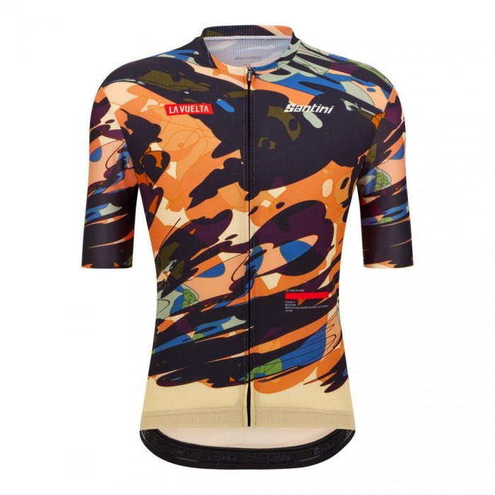 Herren Santini Vuelta Espana 2024 trikot-Cuitu Negru Radtrikot Kaufen