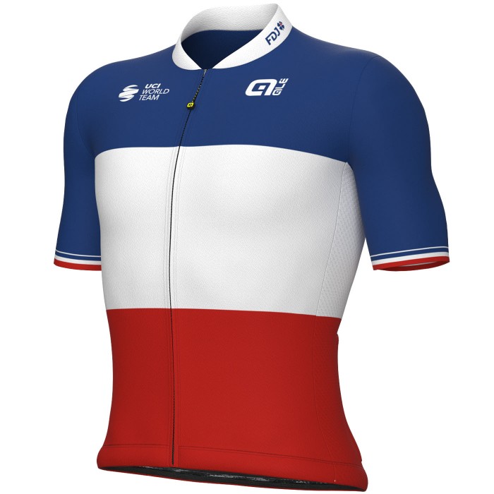 Herren Ale Groupama FDJ 2024 trikot-Franzosischer meister Radtrikot Kaufen