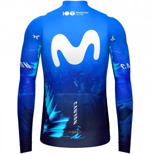 Herren Gobik Movistar 2024 Hyder langarm trikot Radtrikot Kaufen