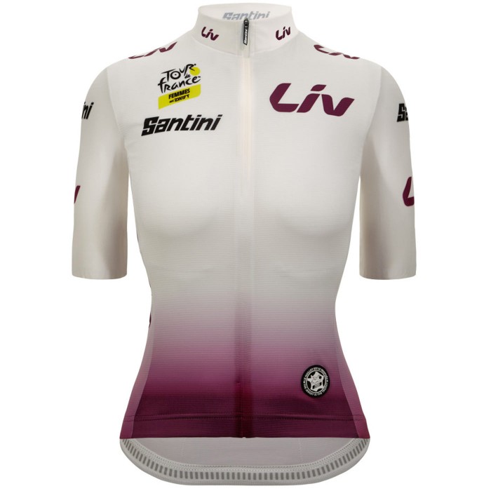 Damen Tour de France 2024 Fan Line Weisse frau trikot Radtrikot Kaufen