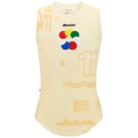 Herren Santini Tour de France 2024 armellose radunterhemd-Grand Départ Radtrikot Kaufen