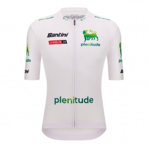 Herren Vuelta Espana weiss trikot 2024 Radtrikot Kaufen