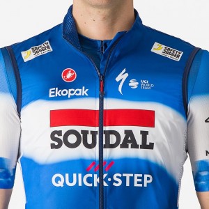Herren Castelli Soudal Quick-Step 2024 Pro Light Wind weste Radtrikot Kaufen