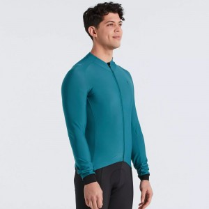 Herren Specialized SL Expert Thermal langarm trikot-Grun Radtrikot Kaufen