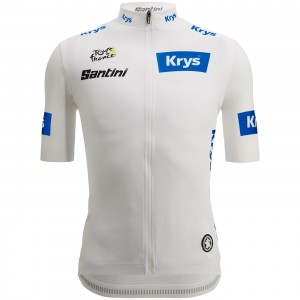 Herren Tour de France 2024 Weiss trikot Fan Line Radtrikot Kaufen