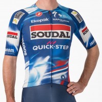 Herren Castelli Soudal Quick-Step 2025 Aero Race 8S trikot Radtrikot Kaufen