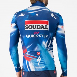 Herren Castelli Soudal Quick-Step 2025 Pro Thermal Mid langarm trikot Radtrikot Kaufen