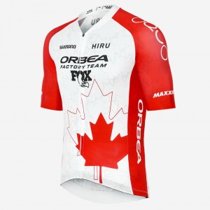 Herren Hiru Orbea Factory Team 2025 Core trikot-Kanadischer Meister Radtrikot Kaufen