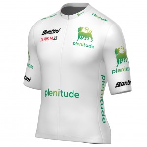 Herren Santini Weiss Vuelta Espana 2025 trikot Radtrikot Kaufen