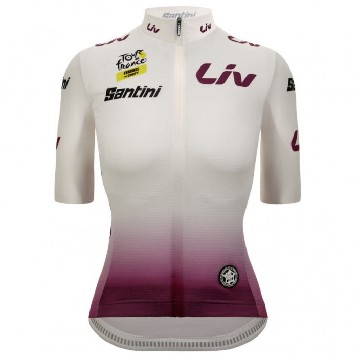 Damen Weiße frau trikot Tour de France 2025 Fan Line Radtrikot Kaufen