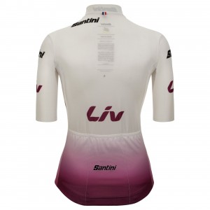 Damen Weiße frau trikot Tour de France 2025 Fan Line Radtrikot Kaufen