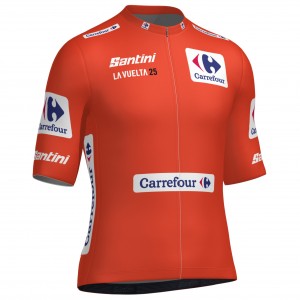 Herren Santini Rot Vuelta Espana 2025 trikot Radtrikot Kaufen