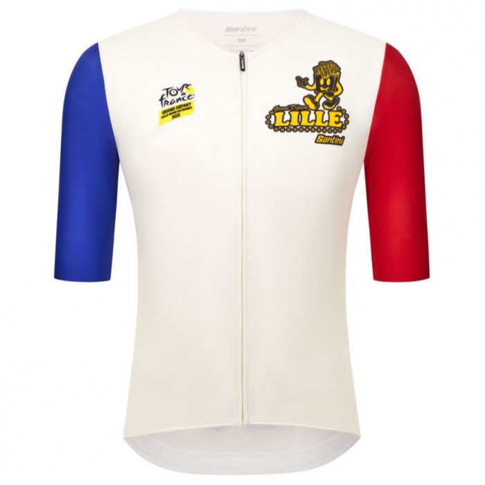 Herren Santini Tour de France trikot-Grand Départ Lille Radtrikot Kaufen
