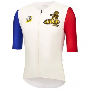 Herren Santini Tour de France trikot-Grand Départ Lille Radtrikot Kaufen