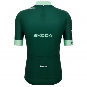 Herren Trikot Santini Grün Tour de France 2025 Fan Line Radtrikot Kaufen