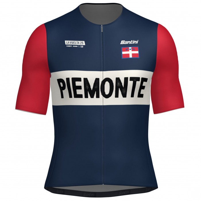 Herren Santini Vuelta Espana 2025 trikot-Grand Salida Piemonte Radtrikot Kaufen