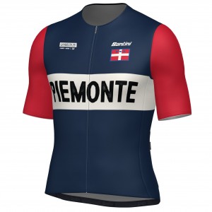 Herren Santini Vuelta Espana 2025 trikot-Grand Salida Piemonte Radtrikot Kaufen