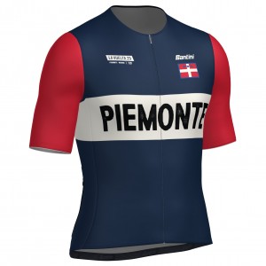 Herren Santini Vuelta Espana 2025 trikot-Grand Salida Piemonte Radtrikot Kaufen