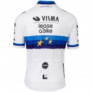 Herren Team Visma Lease a bike 2025 trikot-Europameister Radtrikot Kaufen