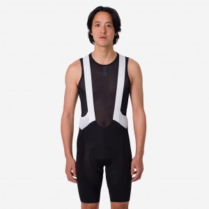 Herren Rapha Pro Team 3 tragerhose-Schwarz weiss Radtrikot Kaufen
