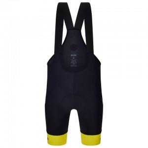 Herren Santini Gelb Tour de France tragerhose 2025 Radtrikot Kaufen