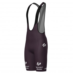 Herren Team Lapierre 2025 Santini tragerhose-Bordeaux Radtrikot Kaufen