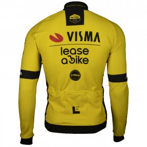 Herren Team Visma Lease a bike 2025 Premiun Polartec jacke Radtrikot Kaufen