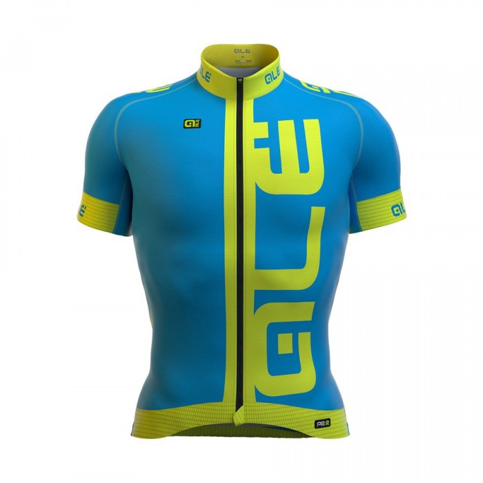 2016 ALE Graphics PRR Arcobaleno blau Radtrikot Kurzarm Radtrikot Kaufen