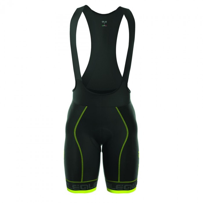 2016 ALE NOMINAL Kurz Trägerhose-Schwarz GELB FLUO Radtrikot Kaufen