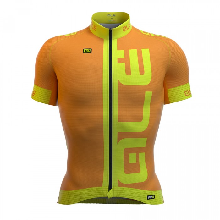 2016 ALE Graphics PRR Arcobaleno Radtrikot Kurzarm orange Radtrikot Kaufen