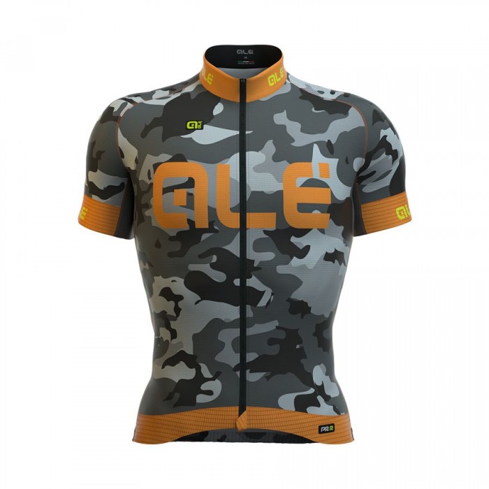2016 ALE Graphics PRR Camo Radtrikot Kurzarm orange Radtrikot Kaufen