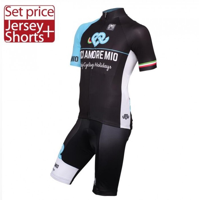 2016 BICI AMORE MIO Radbekleidung Radtrikot Kurzarm und Fahrradhosen Kurz Radtrikot Kaufen