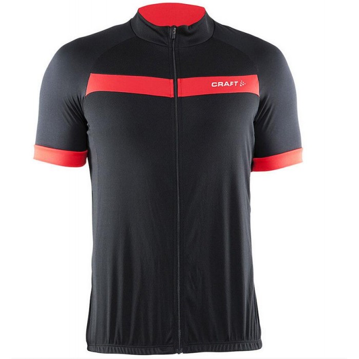 2016 Craft Radtrikot Kurzarm schwarz rot Radtrikot Kaufen