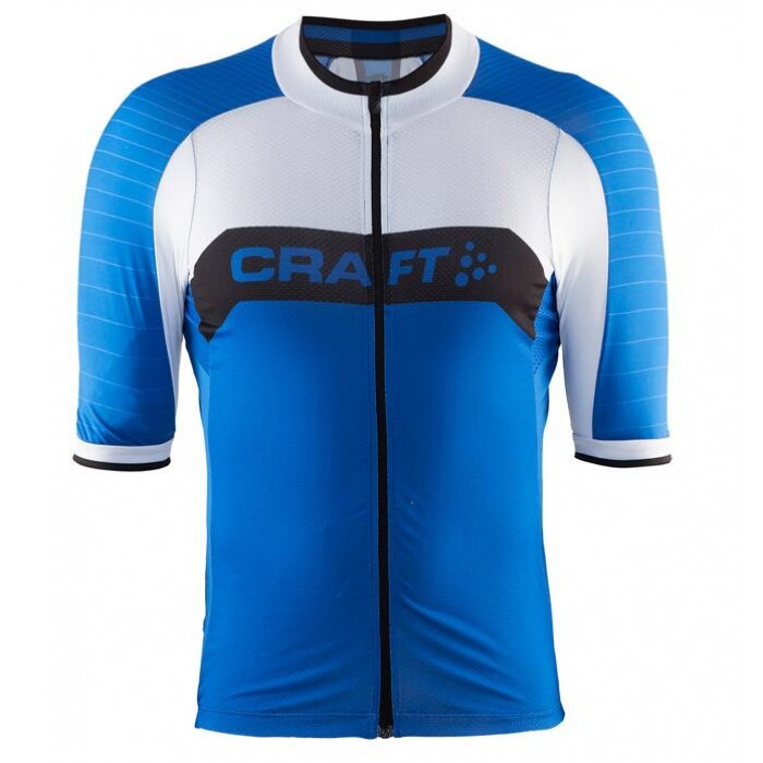 2016 CRAFT Gran Fondo Radtrikot Kurzarm blau Weiß Radtrikot Kaufen