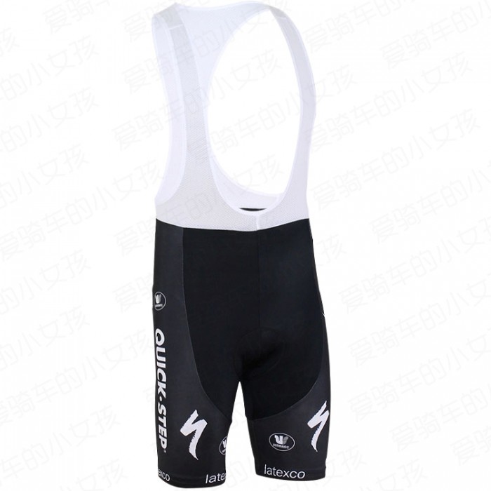 2016 QUICK STEP Pro Kurz Trägerhose Schwarz Radtrikot Kaufen