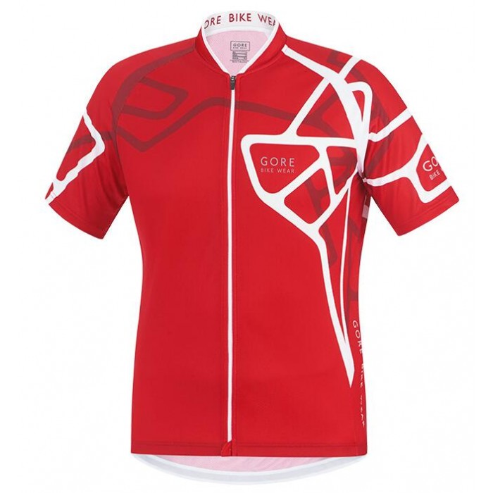 2016 GORE Element Adrenalin II rot Weiß Radtrikot Kurzarm Radtrikot Kaufen